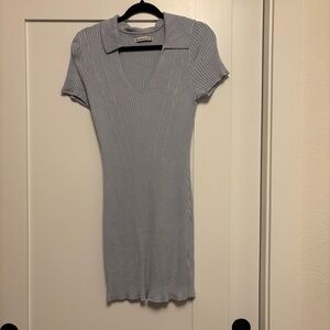 Abercrombie & Fitch Light Blue Knit Mini Dress